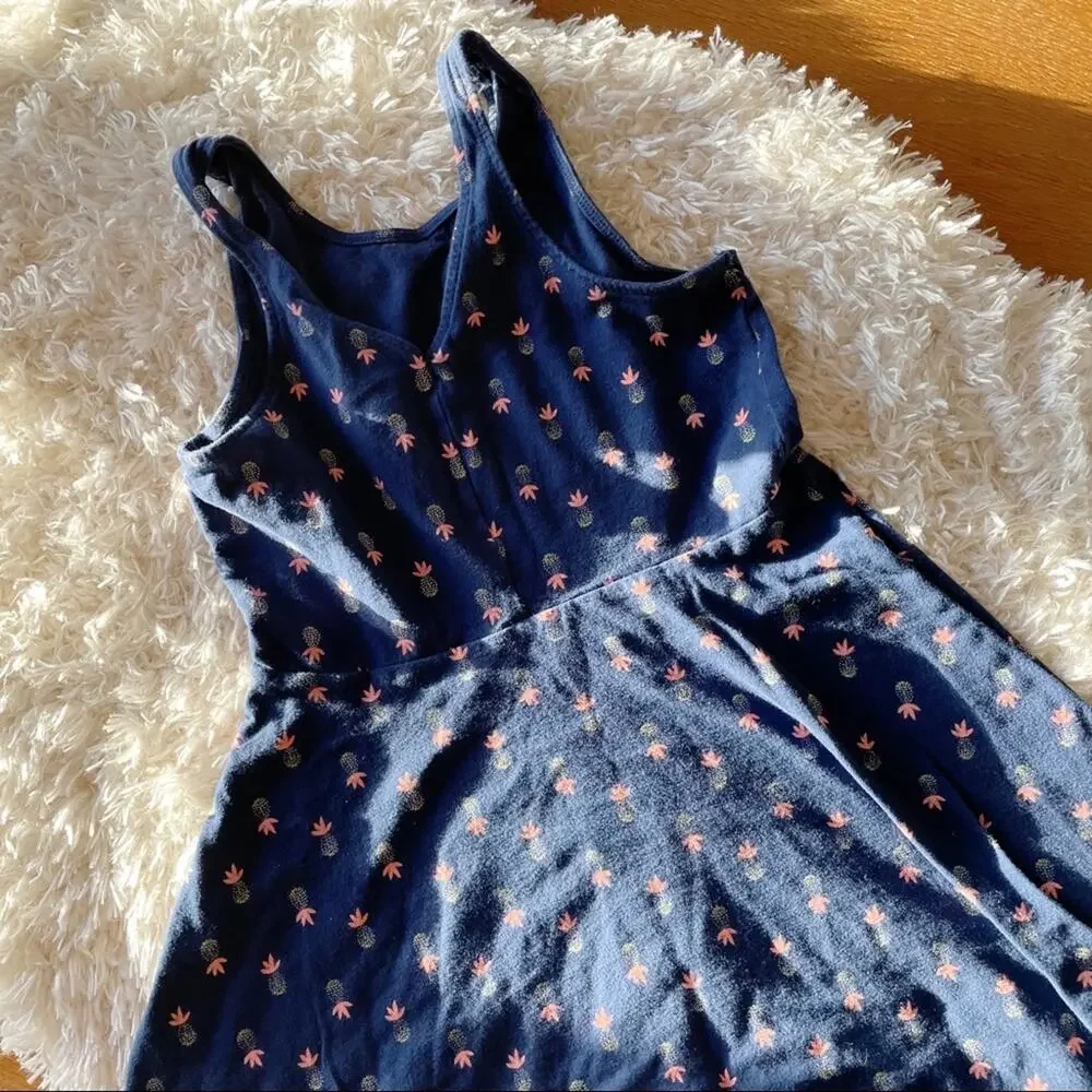 Old Navy pineapple summer casual dress kids girls size medium M